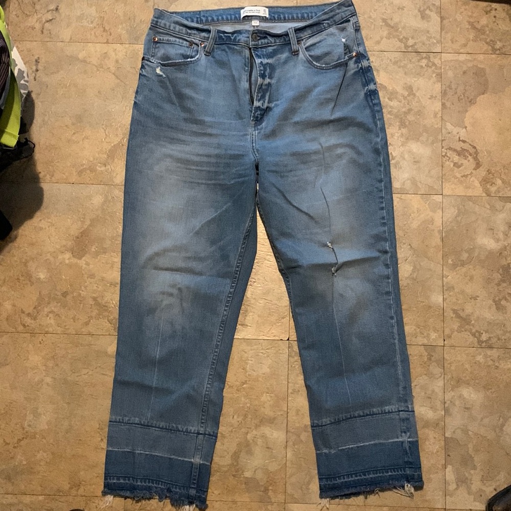 Abercrombie & Fitch ultra high rise ankle straight - curve love